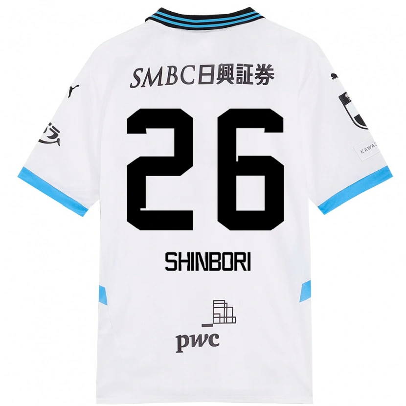 Danxen Kinder Kakeru Shinbori #26 Weiß Himmelblau Auswärtstrikot Trikot 2025/26 T-Shirt Österreich