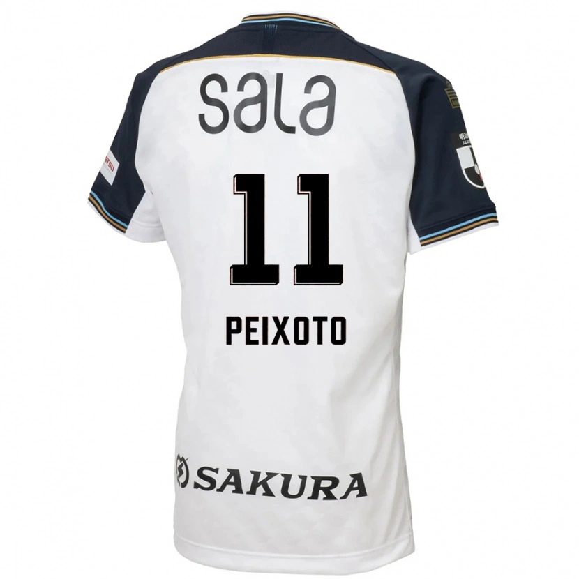 Danxen Kinder Matheus Peixoto #11 Weiß Schwarz Auswärtstrikot Trikot 2025/26 T-Shirt Österreich