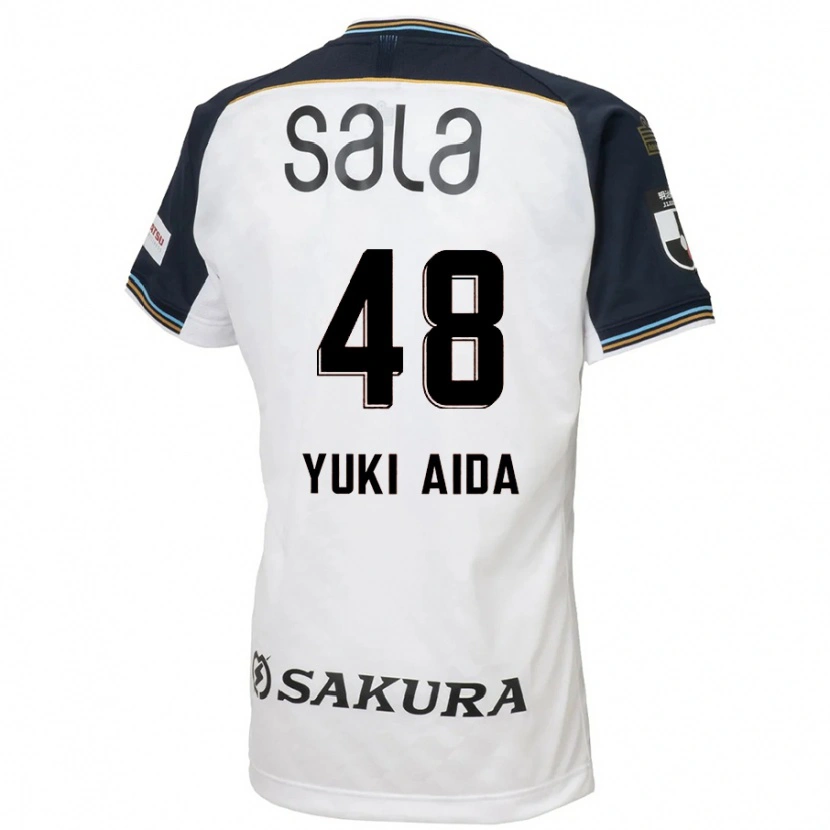 Danxen Kinder Yuki Aida #48 Weiß Schwarz Auswärtstrikot Trikot 2025/26 T-Shirt Österreich