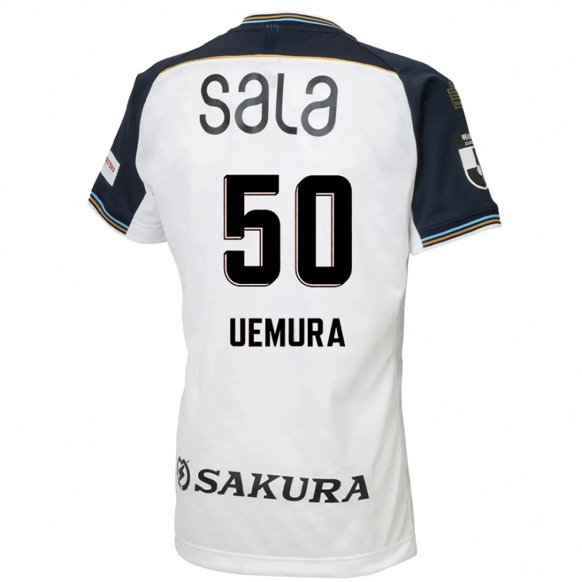 Danxen Kinder Hiroto Uemura #50 Weiß Schwarz Auswärtstrikot Trikot 2025/26 T-Shirt Österreich
