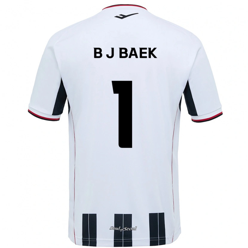 Danxen Kinder Jong-Beom Baek #1 Weiß Schwarz Auswärtstrikot Trikot 2025/26 T-Shirt Österreich