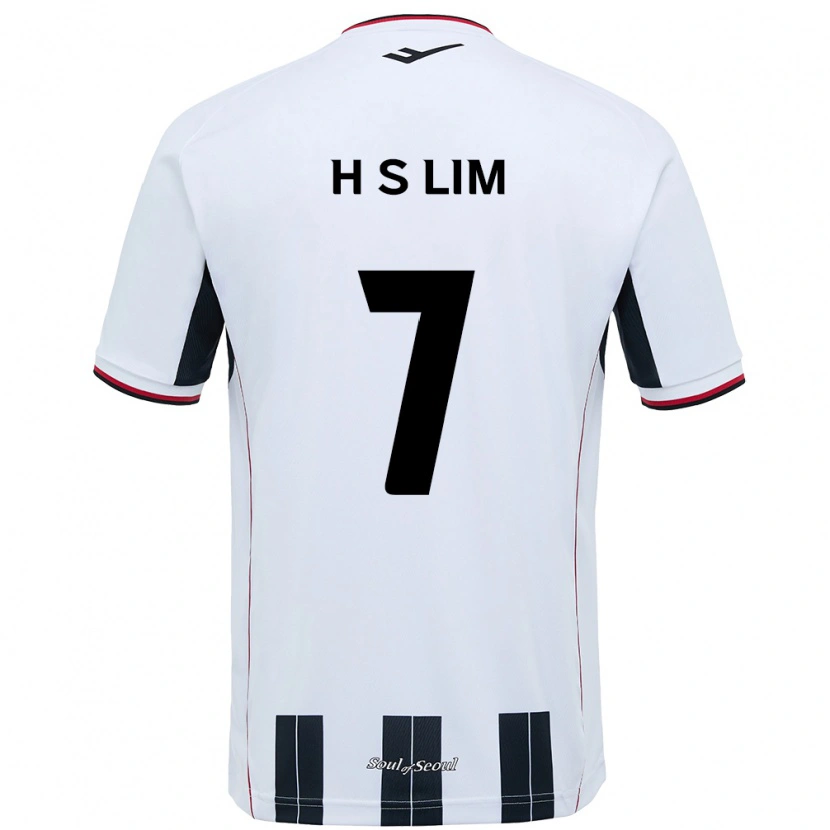 Danxen Kinder Sang-Hyub Lim #7 Weiß Schwarz Auswärtstrikot Trikot 2025/26 T-Shirt Österreich