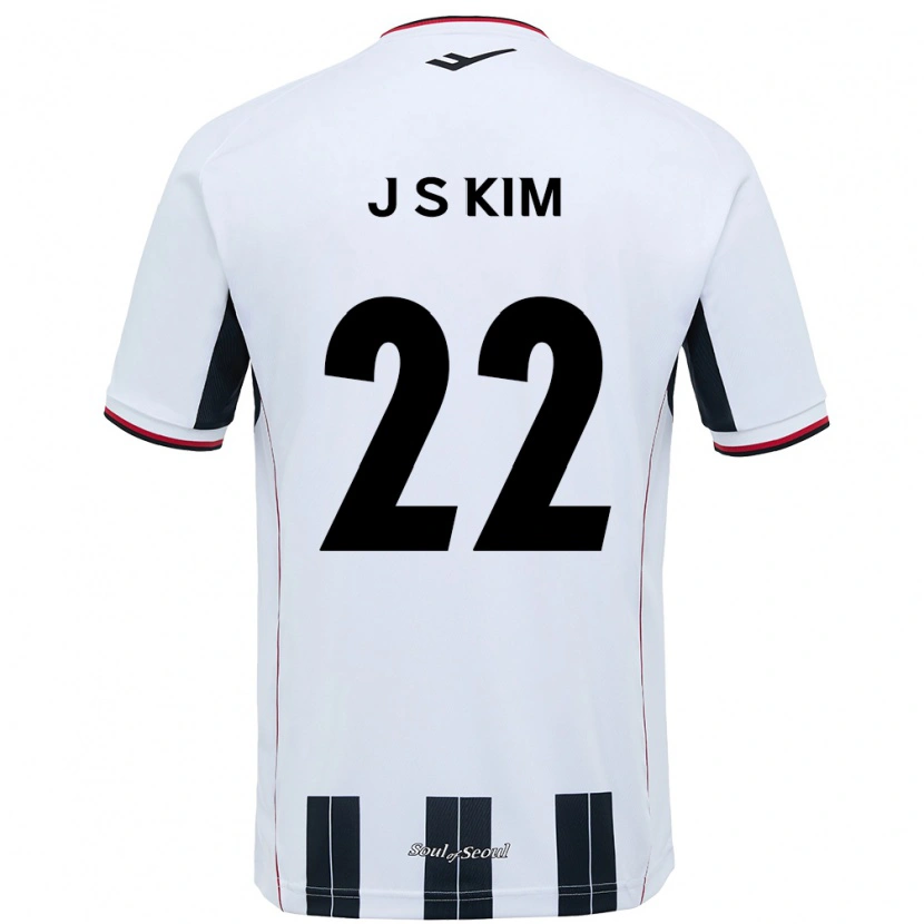 Danxen Kinder Jin-Su Kim #22 Weiß Schwarz Auswärtstrikot Trikot 2025/26 T-Shirt Österreich