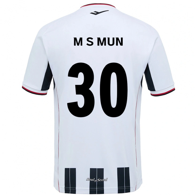 Danxen Kinder Seong-Min Mun #30 Weiß Schwarz Auswärtstrikot Trikot 2025/26 T-Shirt Österreich
