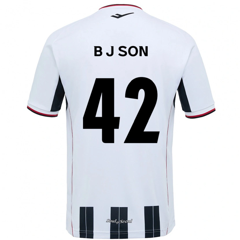 Danxen Kinder Jeong-Beom Son #42 Weiß Schwarz Auswärtstrikot Trikot 2025/26 T-Shirt Österreich