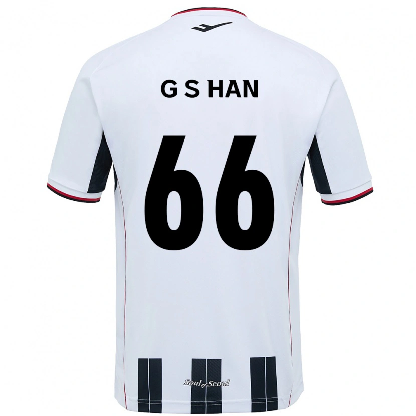 Danxen Kinder Seung-Gyu Han #66 Weiß Schwarz Auswärtstrikot Trikot 2025/26 T-Shirt Österreich