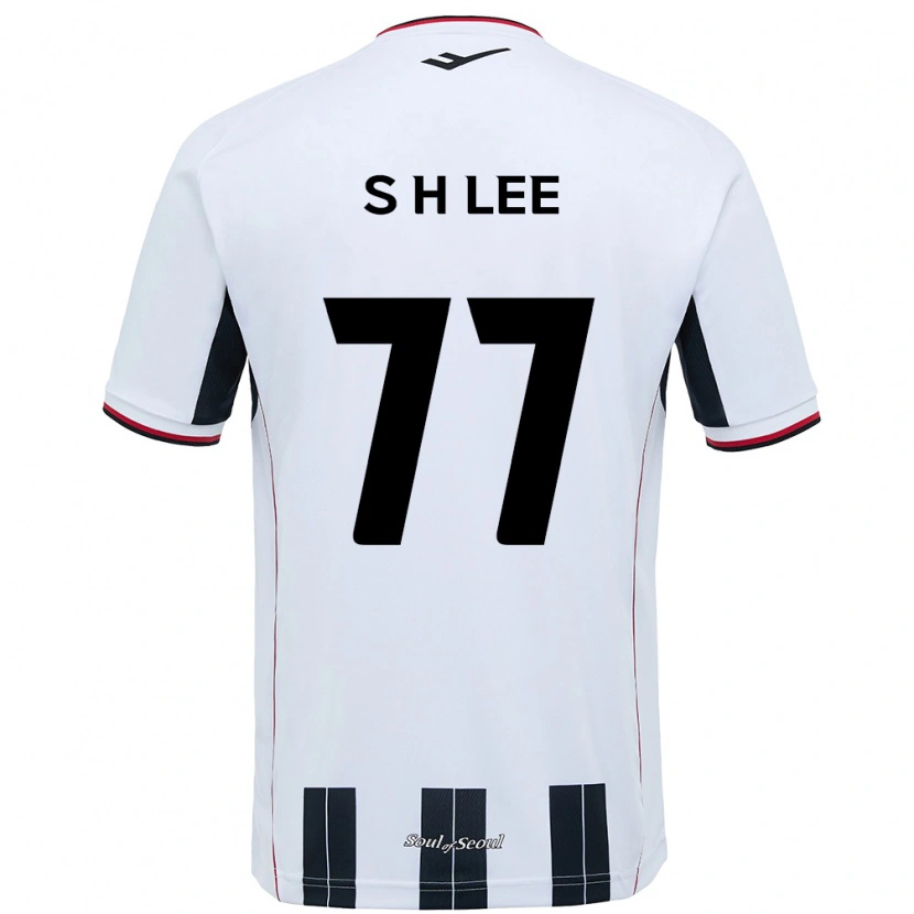 Danxen Kinder Hyeon-Seung Lee #77 Weiß Schwarz Auswärtstrikot Trikot 2025/26 T-Shirt Österreich