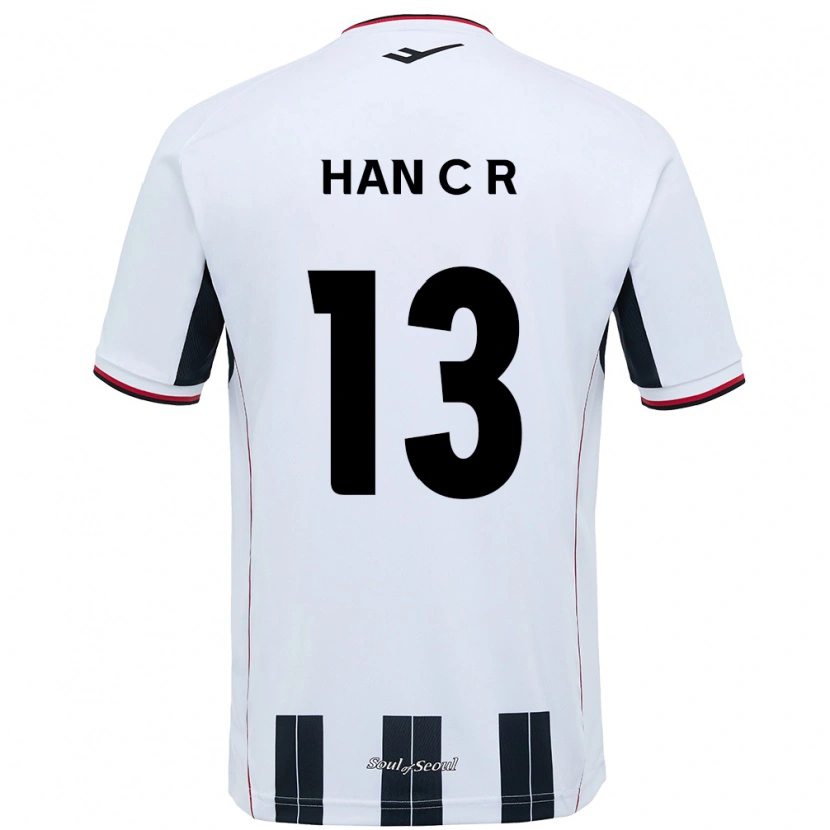 Danxen Kinder Han Chae-Rin #13 Weiß Schwarz Auswärtstrikot Trikot 2025/26 T-Shirt Österreich