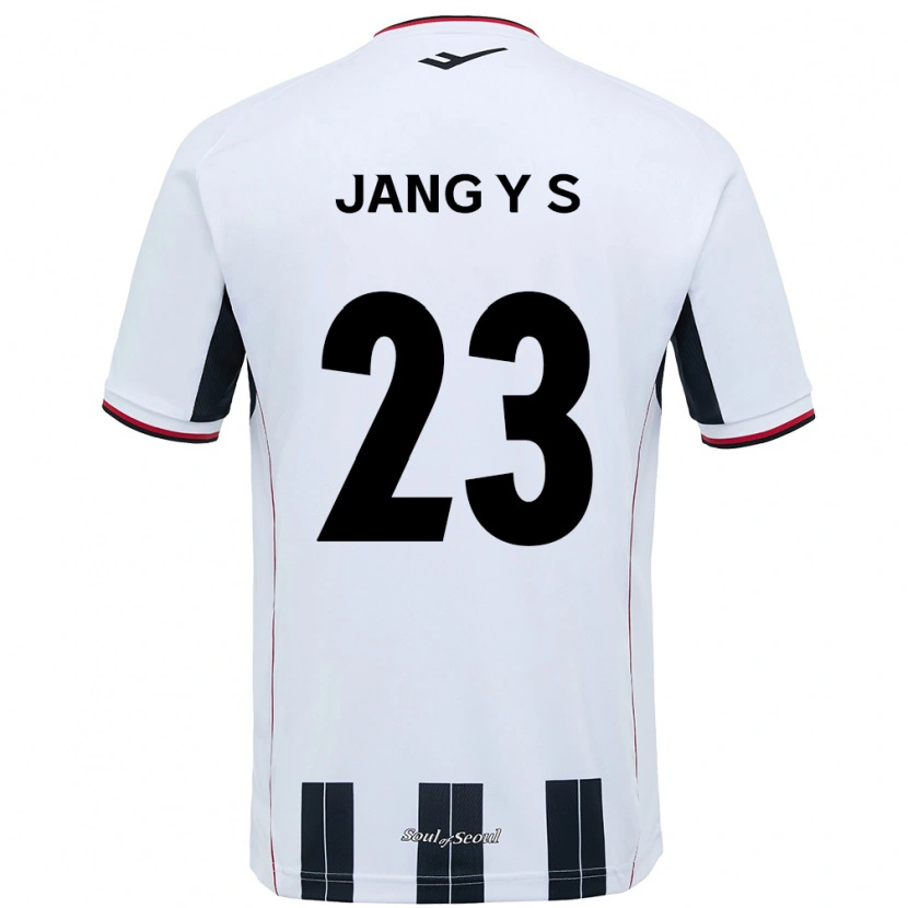 Danxen Kinder Jang Yoon-Seo #23 Weiß Schwarz Auswärtstrikot Trikot 2025/26 T-Shirt Österreich