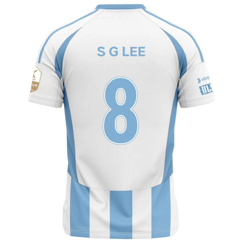 Danxen Kinder Gyu-Sung Lee #8 Weiß Himmelblau Auswärtstrikot Trikot 2025/26 T-Shirt Österreich