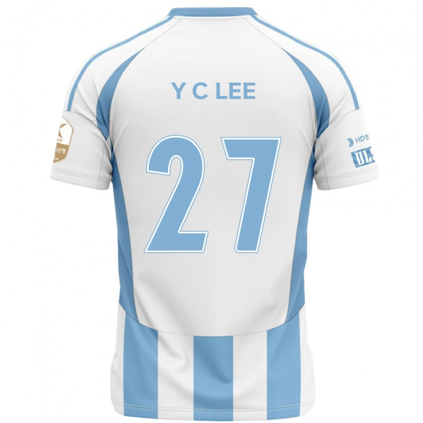 Danxen Kinder Chung-Yong Lee #27 Weiß Himmelblau Auswärtstrikot Trikot 2025/26 T-Shirt Österreich