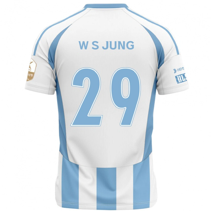 Danxen Kinder Woo-Seok Jung #29 Weiß Himmelblau Auswärtstrikot Trikot 2025/26 T-Shirt Österreich