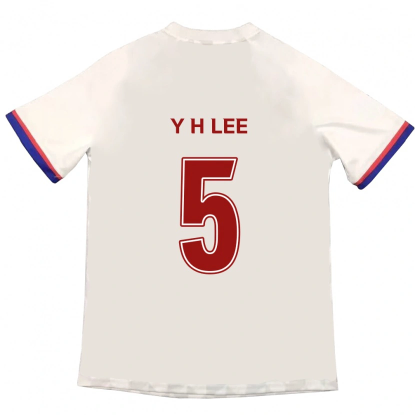 Danxen Kinder Hyeon-Yong Lee #5 Off-White Rot Auswärtstrikot Trikot 2025/26 T-Shirt Österreich