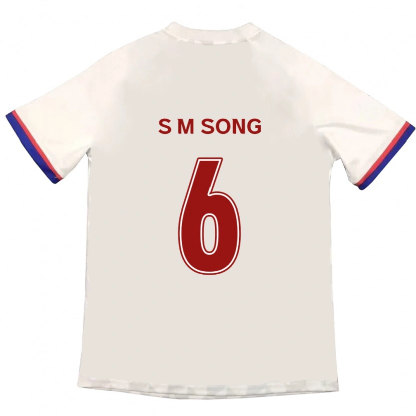 Danxen Kinder Min-Seob Song #6 Off-White Rot Auswärtstrikot Trikot 2025/26 T-Shirt Österreich