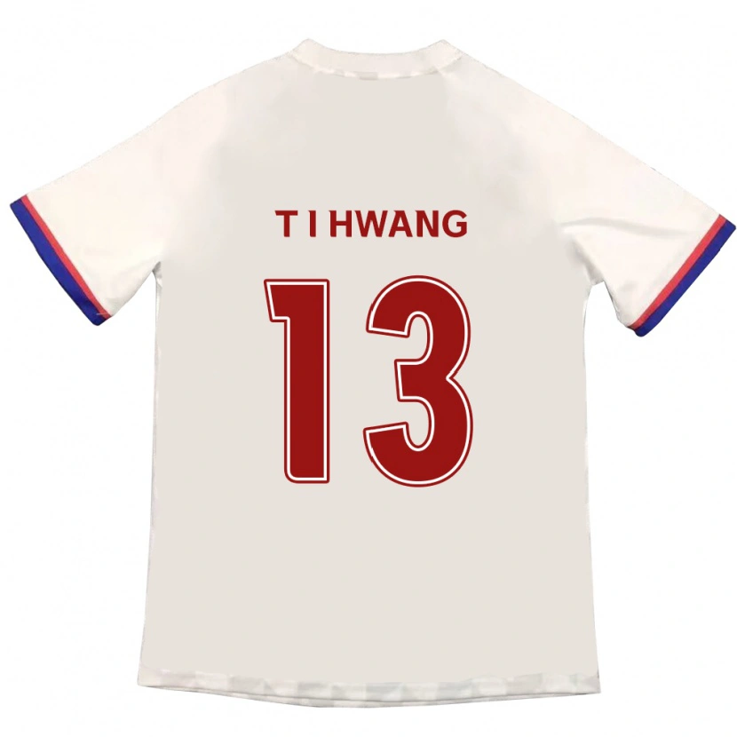 Danxen Kinder In-Taek Hwang #13 Off-White Rot Auswärtstrikot Trikot 2025/26 T-Shirt Österreich