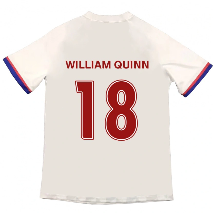 Danxen Kinder Max William Quinn #18 Off-White Rot Auswärtstrikot Trikot 2025/26 T-Shirt Österreich