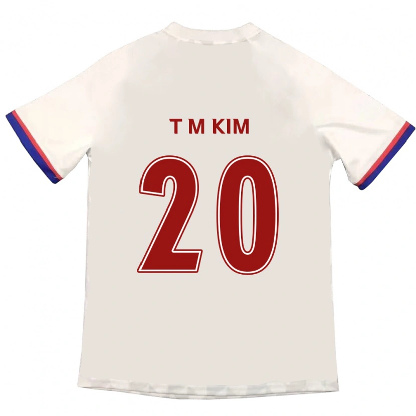 Danxen Kinder Tae-Min Kim #20 Off-White Rot Auswärtstrikot Trikot 2025/26 T-Shirt Österreich
