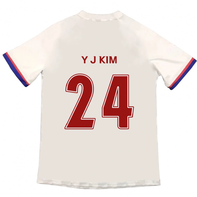 Danxen Kinder Ju-Yeop Kim #24 Off-White Rot Auswärtstrikot Trikot 2025/26 T-Shirt Österreich