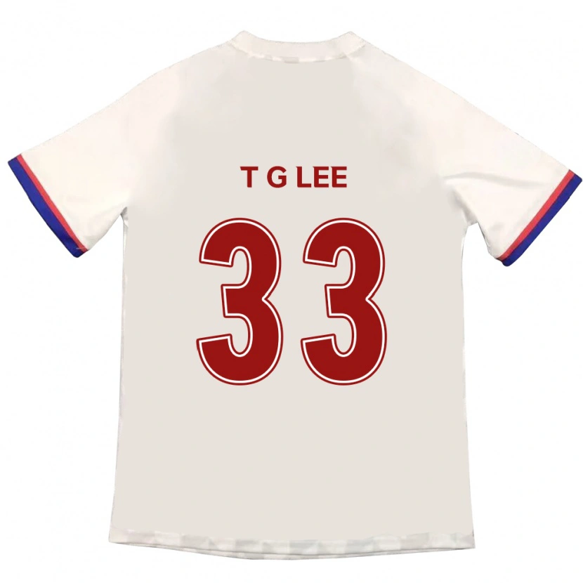 Danxen Kinder Taek-Geun Lee #33 Off-White Rot Auswärtstrikot Trikot 2025/26 T-Shirt Österreich