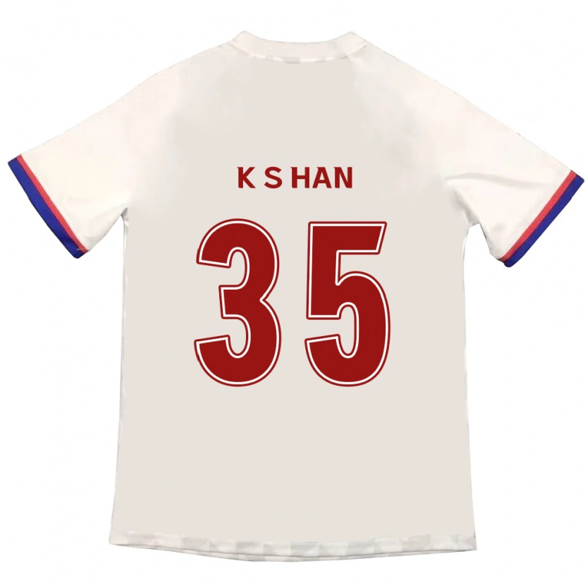 Danxen Kinder Sang-Kyu Han #35 Off-White Rot Auswärtstrikot Trikot 2025/26 T-Shirt Österreich
