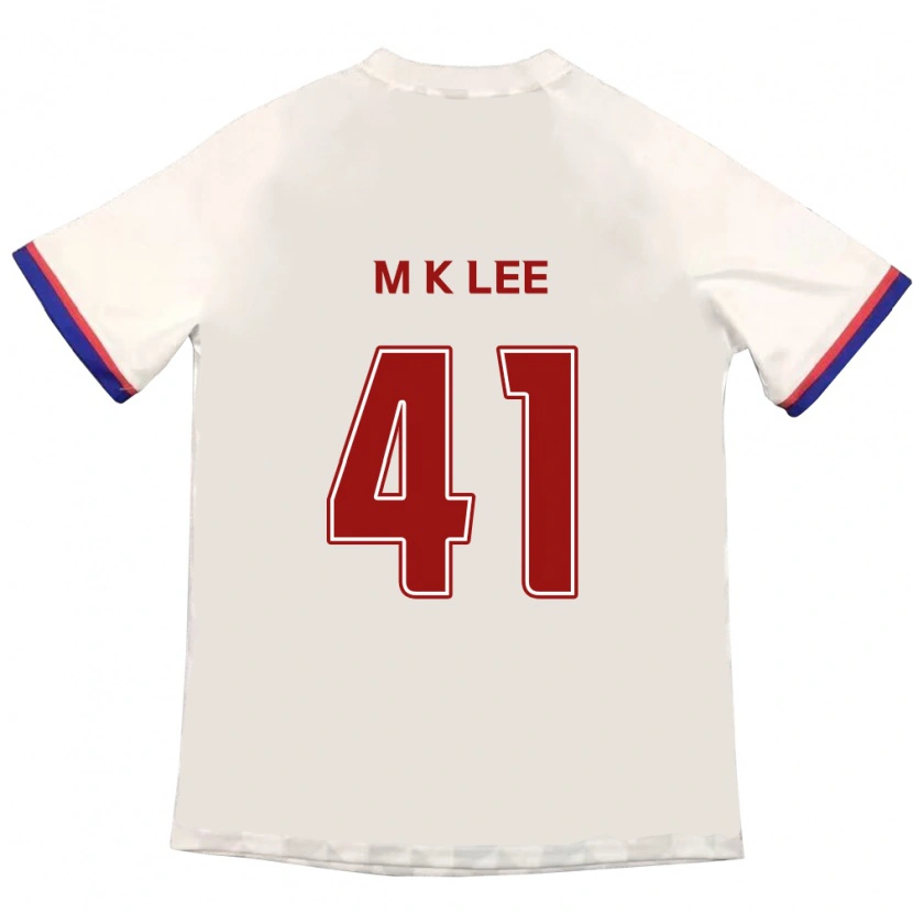 Danxen Kinder Kyung-Min Lee #41 Off-White Rot Auswärtstrikot Trikot 2025/26 T-Shirt Österreich