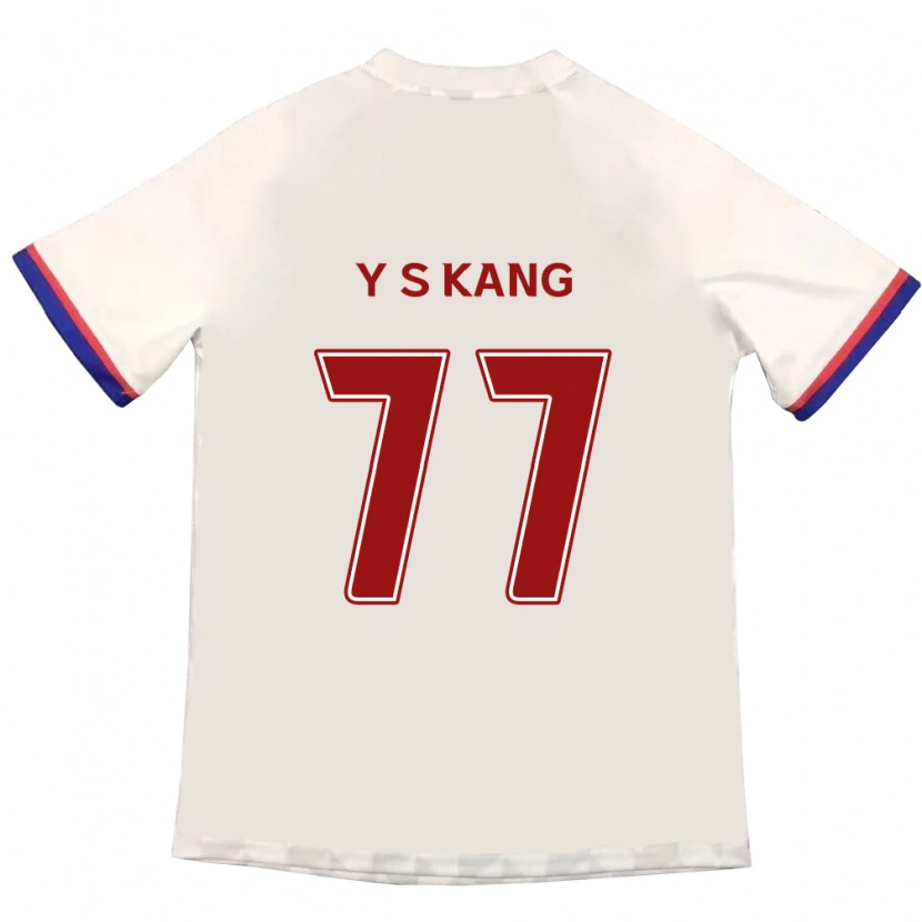 Danxen Kinder Sang-Yun Kang #77 Off-White Rot Auswärtstrikot Trikot 2025/26 T-Shirt Österreich
