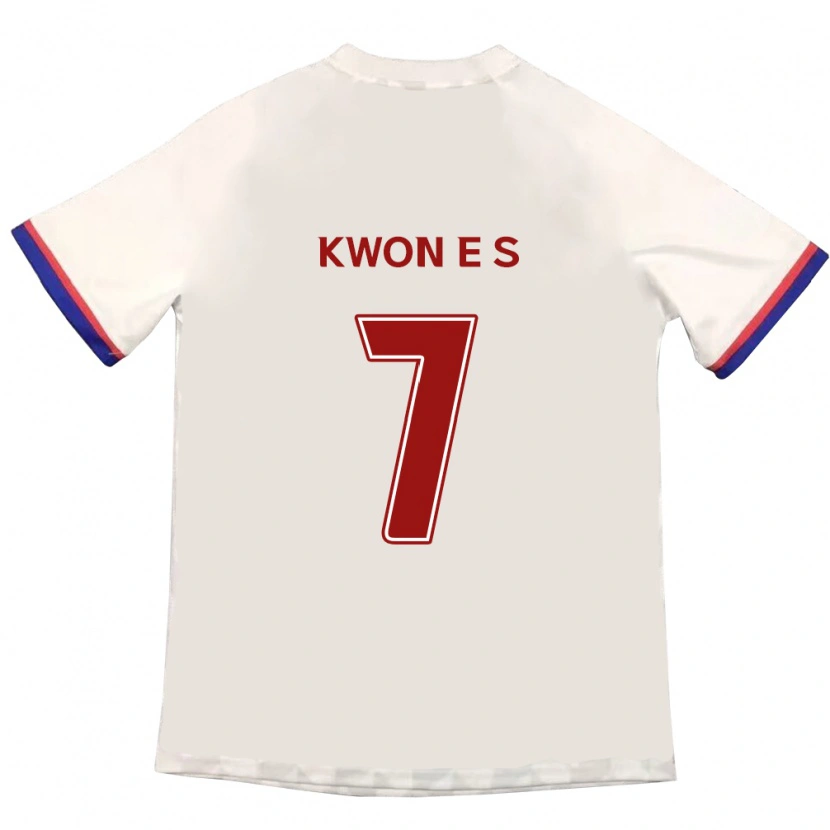 Danxen Kinder Kwon Eun-Som #7 Off-White Rot Auswärtstrikot Trikot 2025/26 T-Shirt Österreich