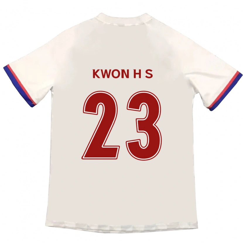 Danxen Kinder Kwon Hui-Seon #23 Off-White Rot Auswärtstrikot Trikot 2025/26 T-Shirt Österreich