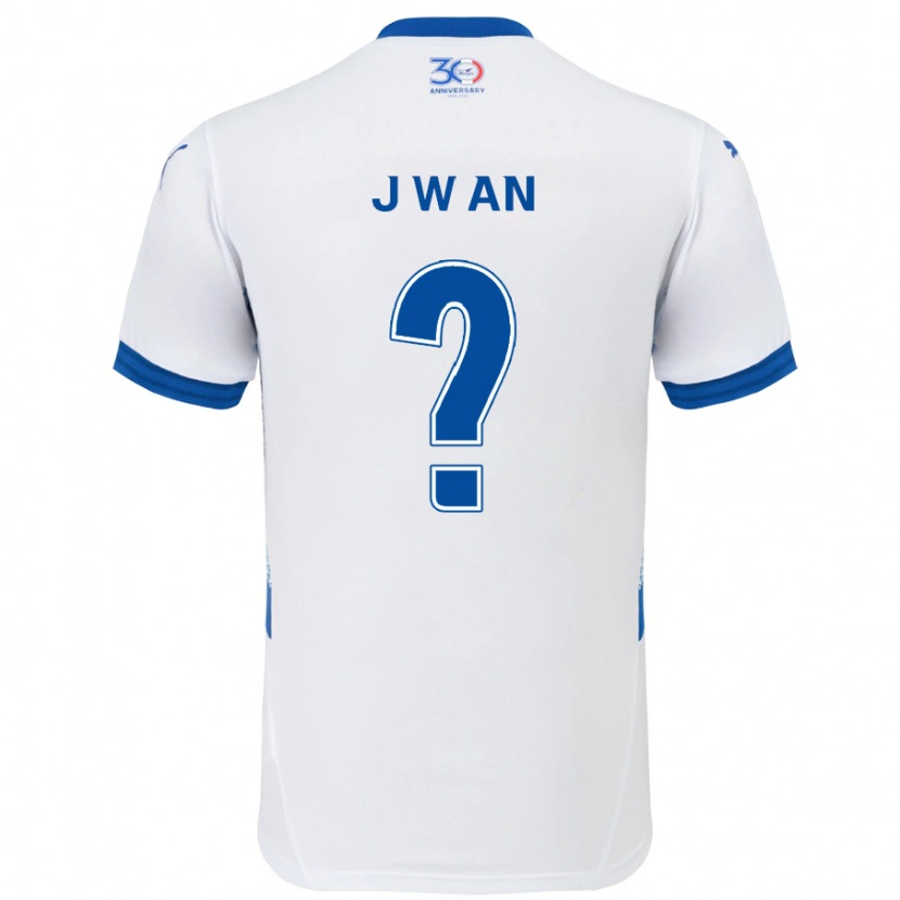 Danxen Kinder Joo-Wan An #0 Weiß Königsblau Auswärtstrikot Trikot 2025/26 T-Shirt Österreich