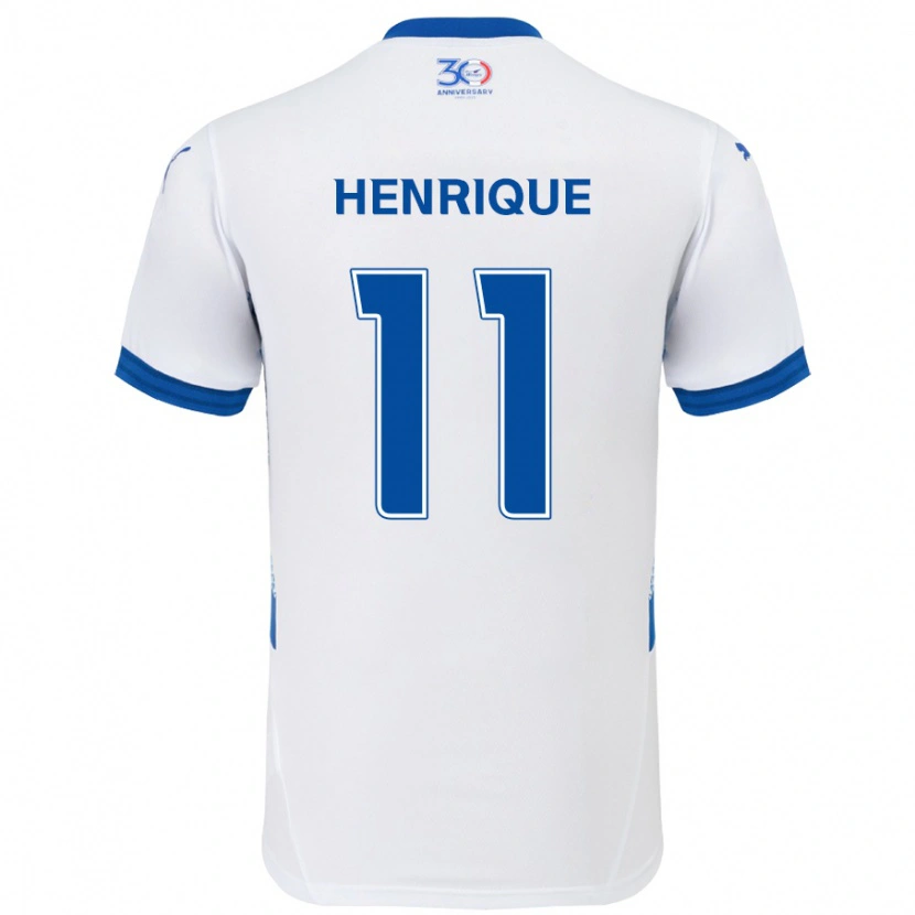 Danxen Kinder Paulo Henrique #11 Weiß Königsblau Auswärtstrikot Trikot 2025/26 T-Shirt Österreich