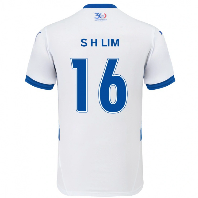 Danxen Kinder Hyun-Sub Lim #16 Weiß Königsblau Auswärtstrikot Trikot 2025/26 T-Shirt Österreich