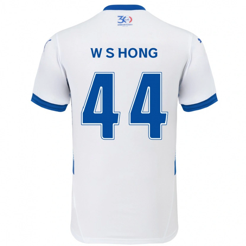 Danxen Kinder Sang-Won Hong #44 Weiß Königsblau Auswärtstrikot Trikot 2025/26 T-Shirt Österreich