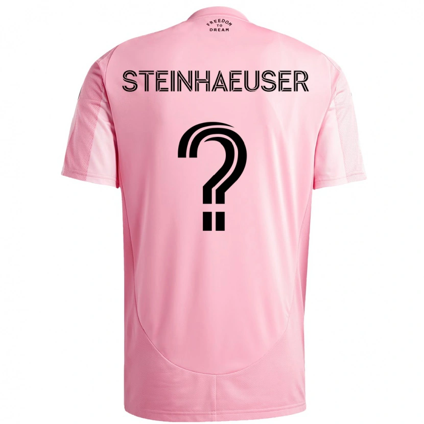Danxen Herren Marcus Steinhaeuser #0 Rosa Schwarz Heimtrikot Trikot 2025/26 T-Shirt Österreich
