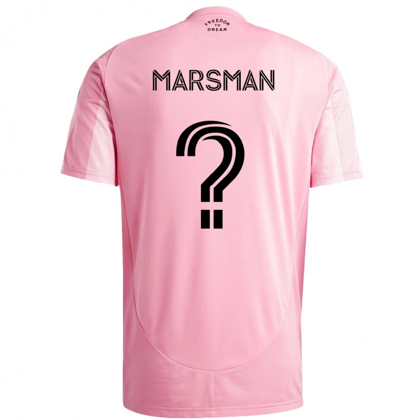 Danxen Herren Nick Marsman #0 Rosa Schwarz Heimtrikot Trikot 2025/26 T-Shirt Österreich