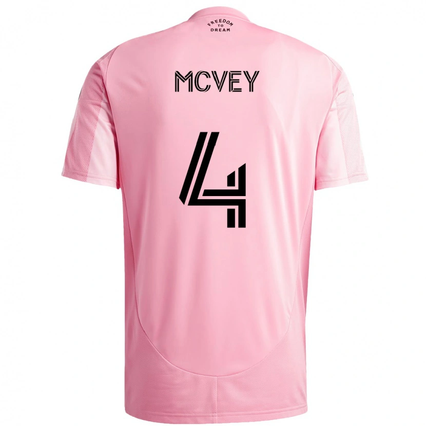 Danxen Herren Christopher Mcvey #4 Rosa Schwarz Heimtrikot Trikot 2025/26 T-Shirt Österreich