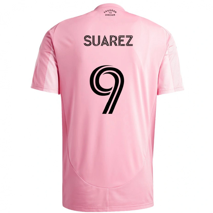 Danxen Herren Luis Suárez #9 Rosa Schwarz Heimtrikot Trikot 2025/26 T-Shirt Österreich