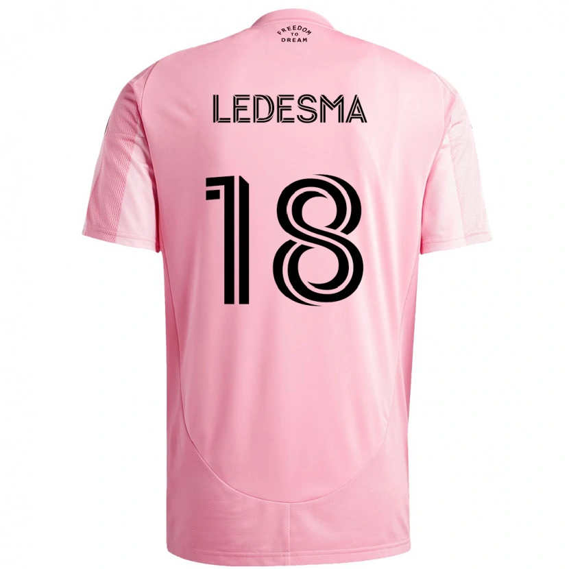 Danxen Herren Santiago Ledesma #18 Rosa Schwarz Heimtrikot Trikot 2025/26 T-Shirt Österreich