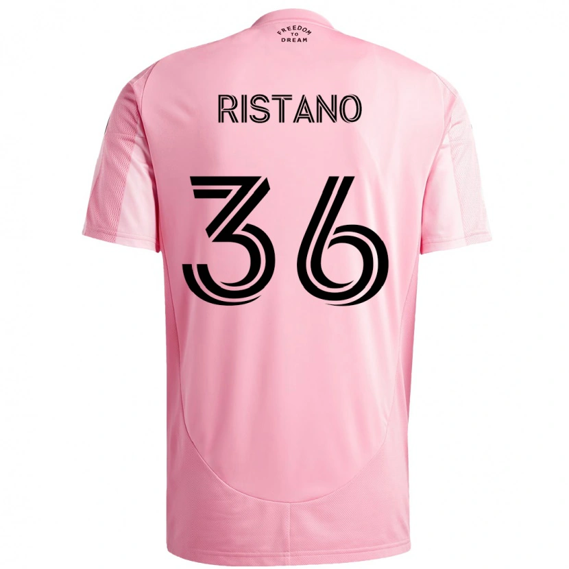 Danxen Herren Alejo Ristano #36 Rosa Schwarz Heimtrikot Trikot 2025/26 T-Shirt Österreich