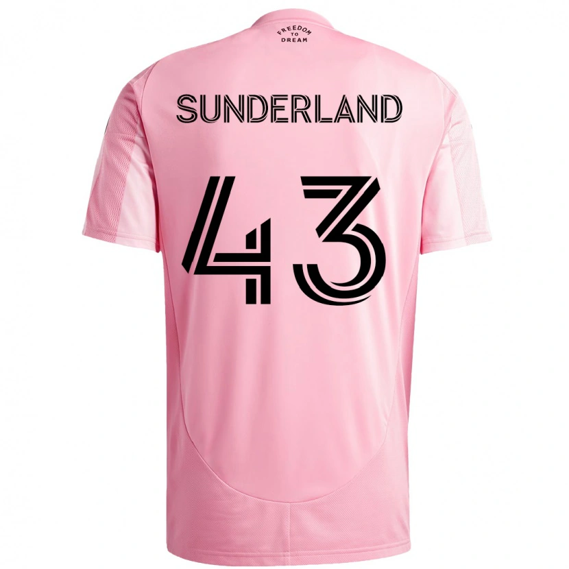 Danxen Herren Lawson Sunderland #43 Rosa Schwarz Heimtrikot Trikot 2025/26 T-Shirt Österreich