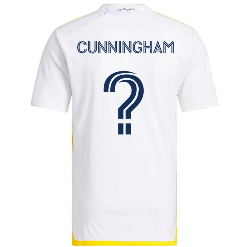 Danxen Herren Joaquin Cunningham #0 Weiß Gelb Heimtrikot Trikot 2025/26 T-Shirt Österreich