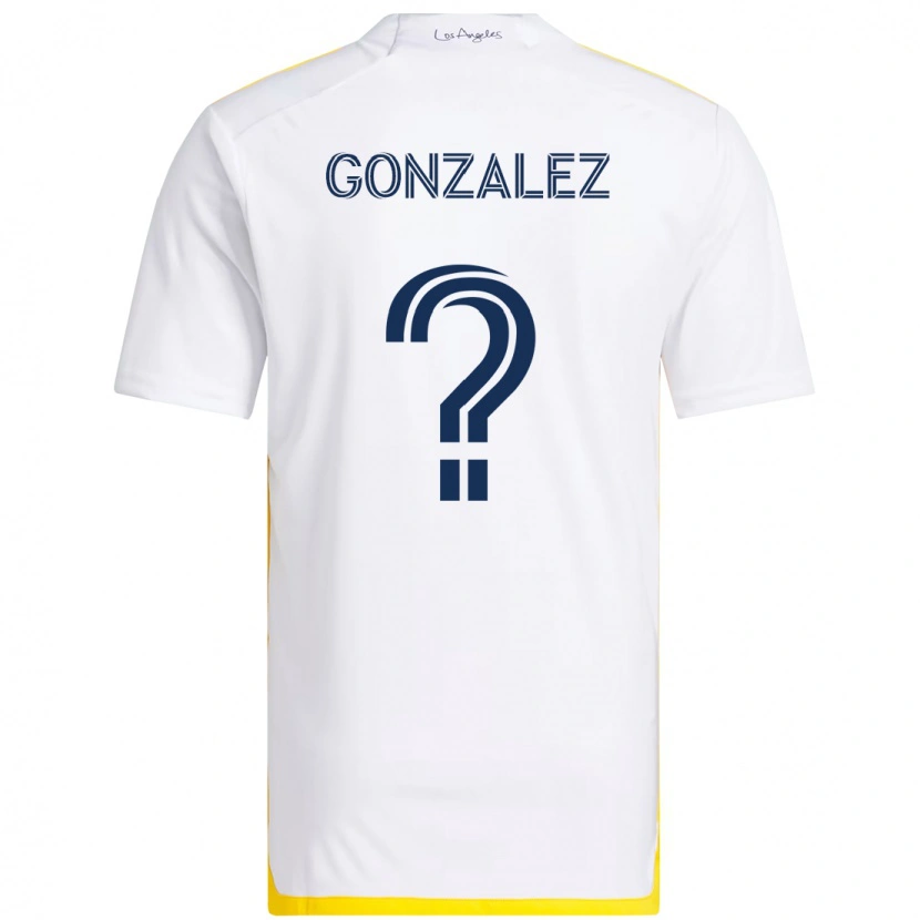 Danxen Herren Miguel Gonzalez #0 Weiß Gelb Heimtrikot Trikot 2025/26 T-Shirt Österreich