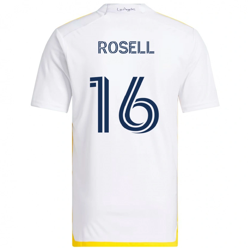 Danxen Herren Uri Rosell #16 Weiß Gelb Heimtrikot Trikot 2025/26 T-Shirt Österreich