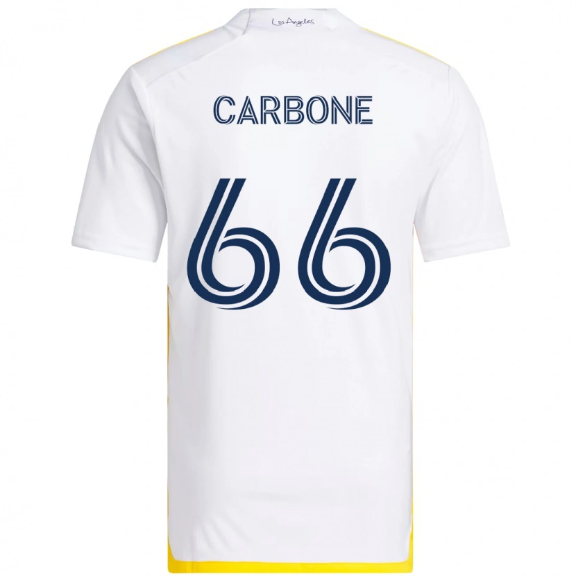 Danxen Herren Matteo Carbone #66 Weiß Gelb Heimtrikot Trikot 2025/26 T-Shirt Österreich