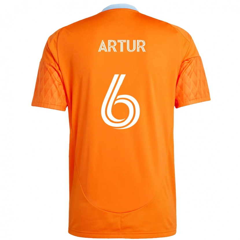Danxen Herren Artur #6 Orange Weiß Heimtrikot Trikot 2025/26 T-Shirt Österreich