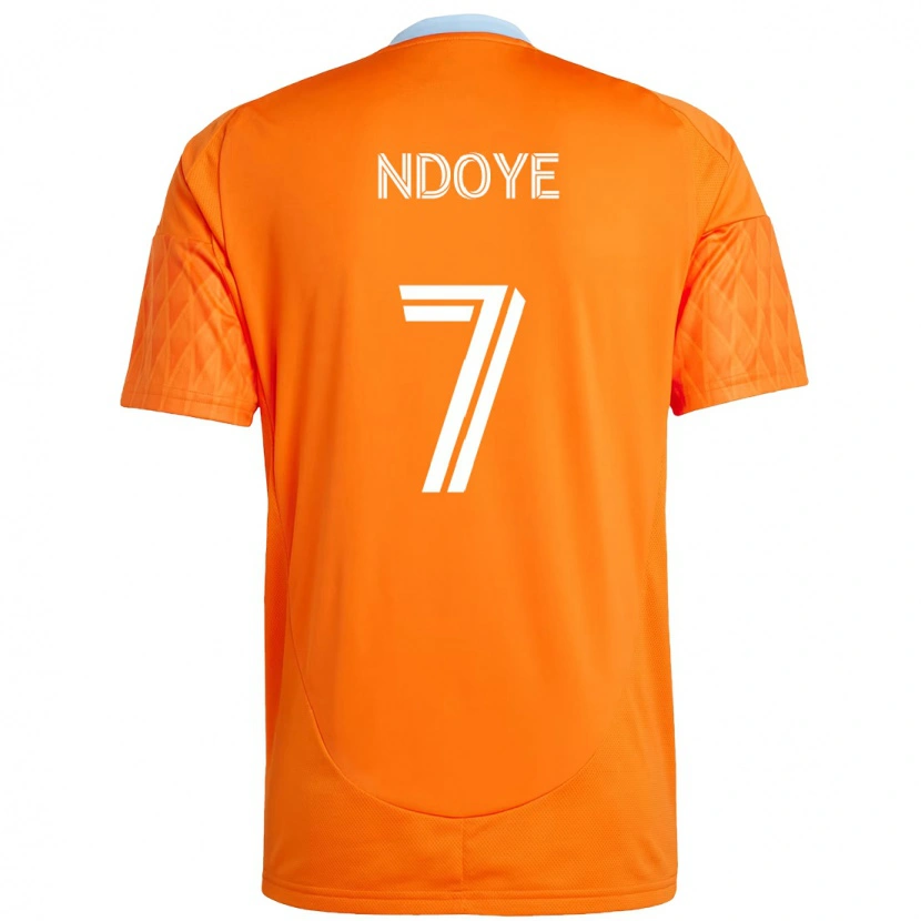 Danxen Herren Papa Ndoye #7 Orange Weiß Heimtrikot Trikot 2025/26 T-Shirt Österreich