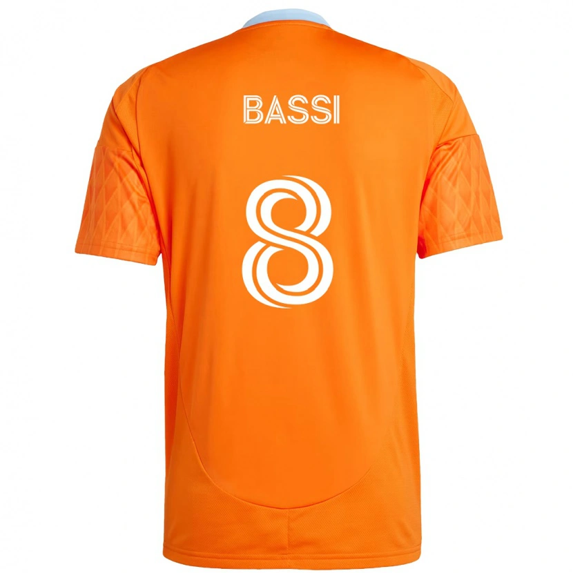 Danxen Herren Amine Bassi #8 Orange Weiß Heimtrikot Trikot 2025/26 T-Shirt Österreich