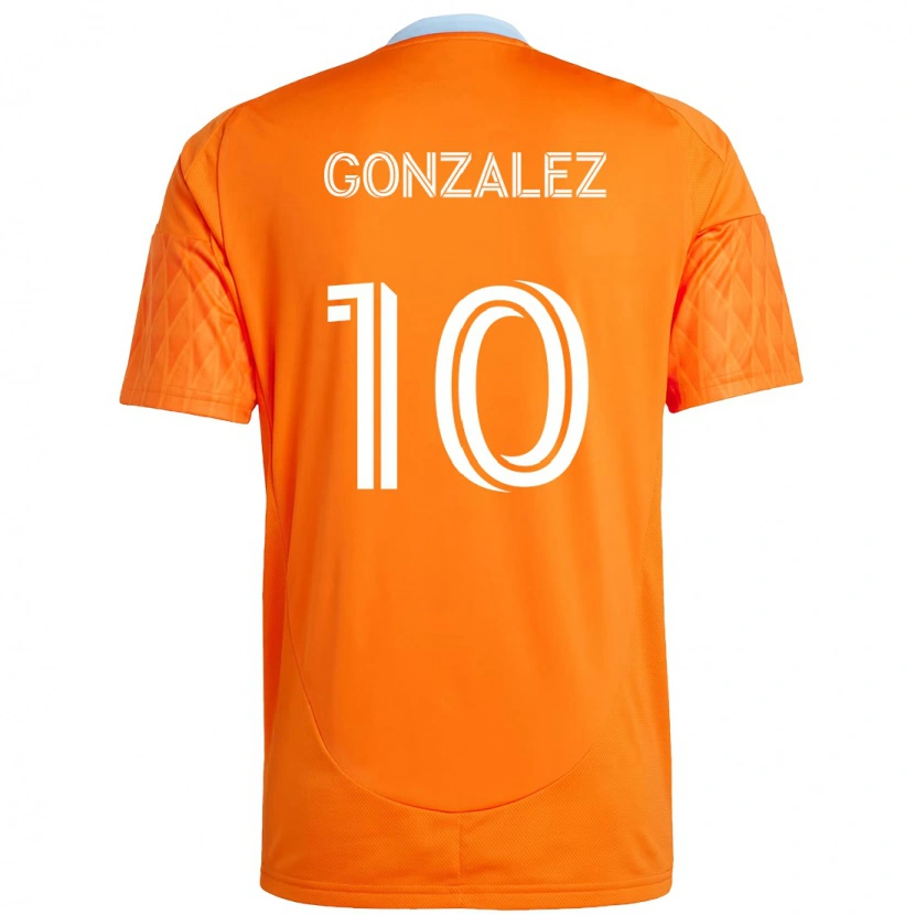 Danxen Herren Yair González #10 Orange Weiß Heimtrikot Trikot 2025/26 T-Shirt Österreich