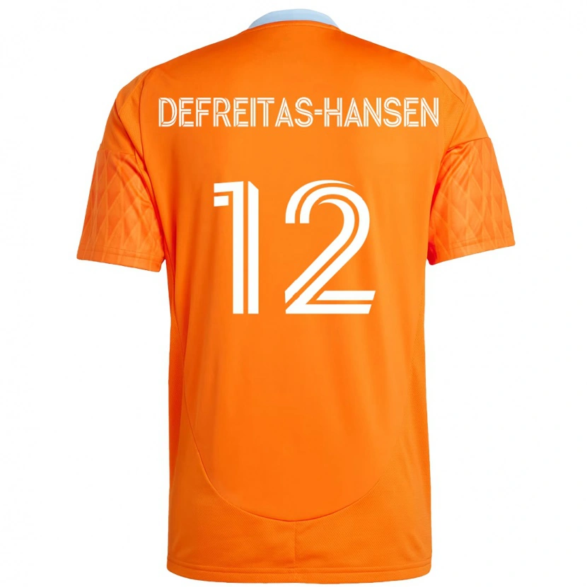 Danxen Herren Nicholas Defreitas-Hansen #12 Orange Weiß Heimtrikot Trikot 2025/26 T-Shirt Österreich
