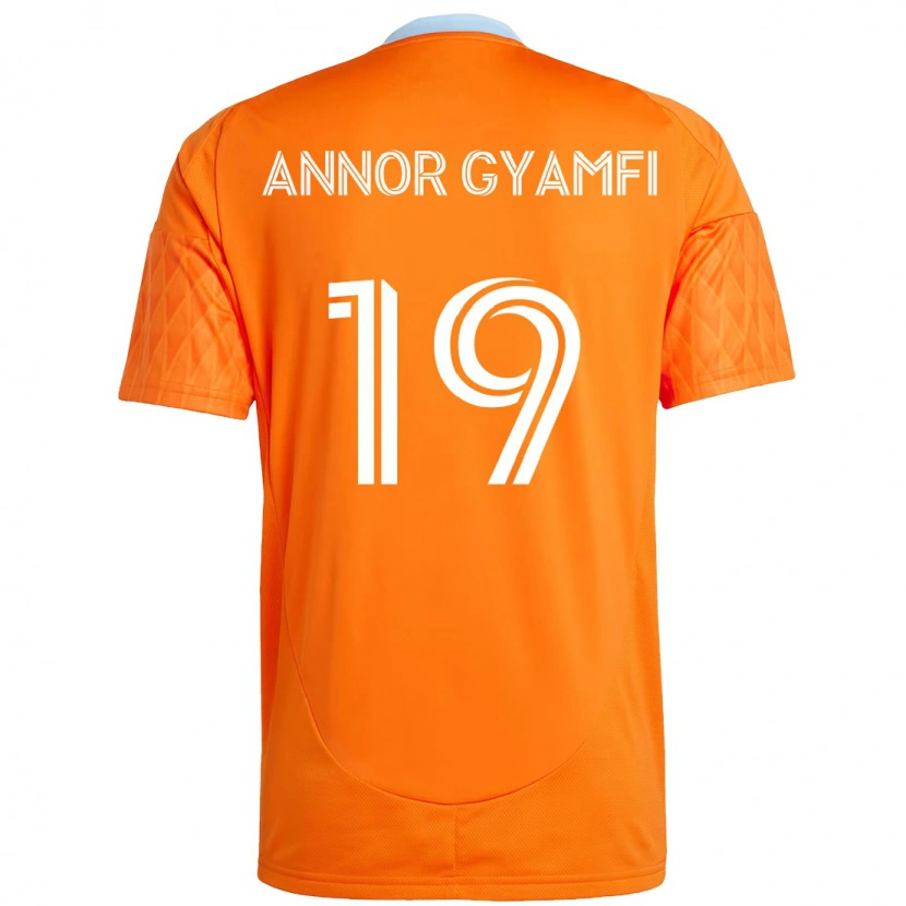 Danxen Herren Stephen Annor Gyamfi #19 Orange Weiß Heimtrikot Trikot 2025/26 T-Shirt Österreich