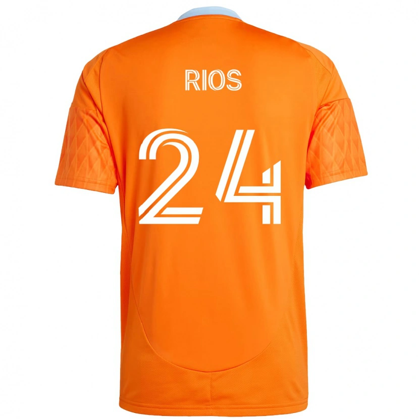 Danxen Herren Paolo Ríos #24 Orange Weiß Heimtrikot Trikot 2025/26 T-Shirt Österreich